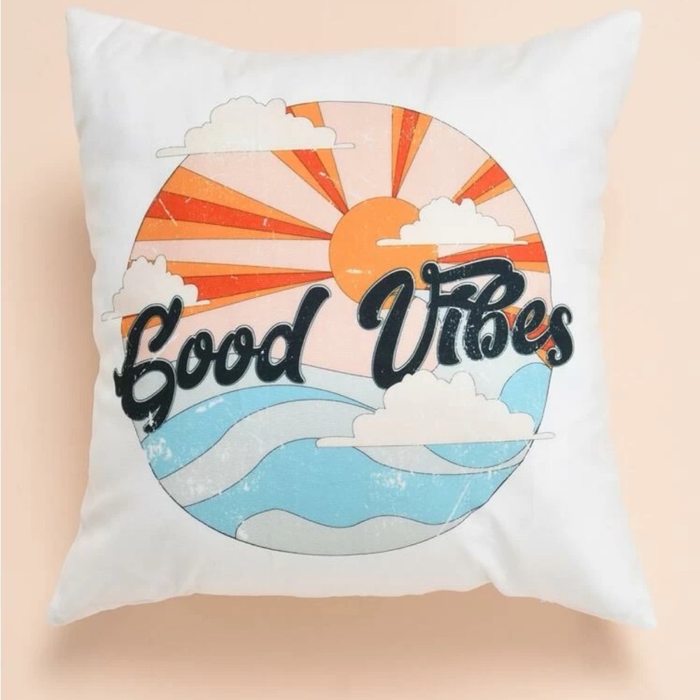 Good Vibes pillow cover
